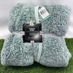 NEW Vera Bradley VB HoodedBelted  Soft Fleece Cozy Life Robe L /XL Eden Paisley